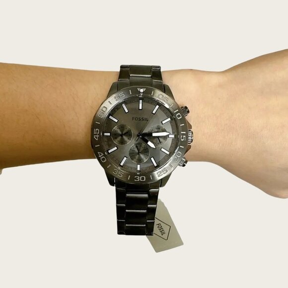 Fossil BQ2491 Bannon Multifunction Smoke Stainless Steel Watch - Picture 1 of 4